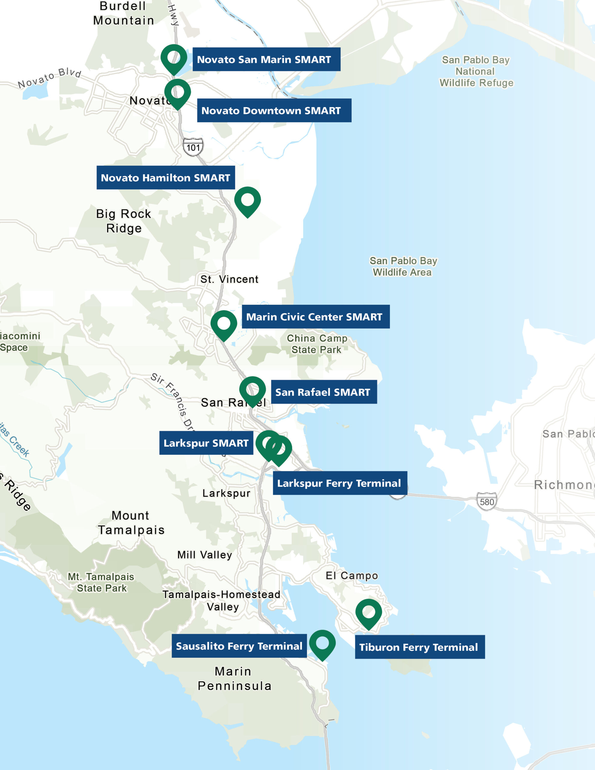 Mobility Plan Locations Map